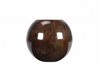 A Lot Dekoration - Vase Globe Brun Onyx 31x29cm , hemmetshjarta.no