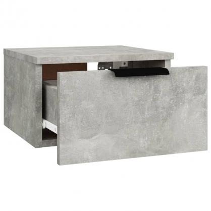 Veggmontert nattbord betonggr 34x30x20 cm 2 stk , hemmetshjarta.no