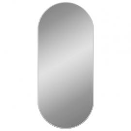 Veggspeil ovalt sølv 100x45 cm , hemmetshjarta.no