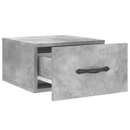 Veggmontert nattbord betonggr 35x35x20 cm , hemmetshjarta.no