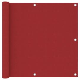 Balkongskjerm rød 90x400 cm oxfordstoff , hemmetshjarta.no