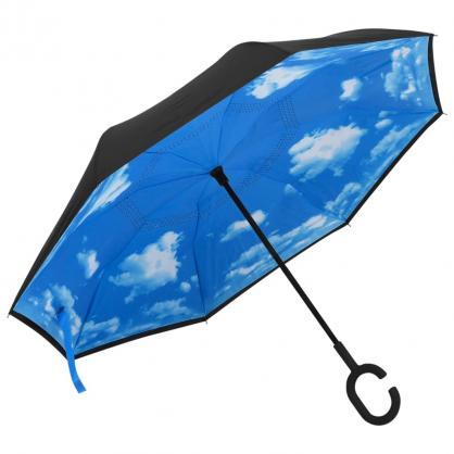 Paraply C-hndtak sort 108 cm , hemmetshjarta.no