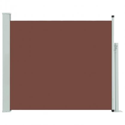 Uttrekkbar sidemarkise for uteplass brun 100x300 cm , hemmetshjarta.no