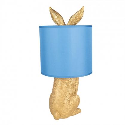 Bordlampe Kanin  20x43 cm Gylden farge Polyresin , hemmetshjarta.no