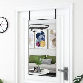 Dørspeil sort 50x100 cm glass og aluminium , hemmetshjarta.no