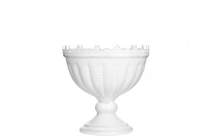 A Lot Dekoration - Blomsterpotte/krukke Pokal Antik 19 cm Antikk hvit , hemmetshjarta.no