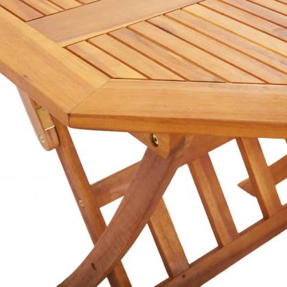 Sammenleggbart spisebord for hage 90x75 cm massivt akasietre , hemmetshjarta.no