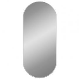 Veggspeil ovalt sølv 80x35 cm , hemmetshjarta.no