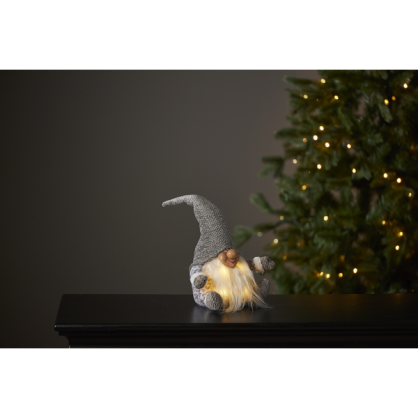 Julepynt LED Joylight Julenissen 34 cm Gr , hemmetshjarta.no