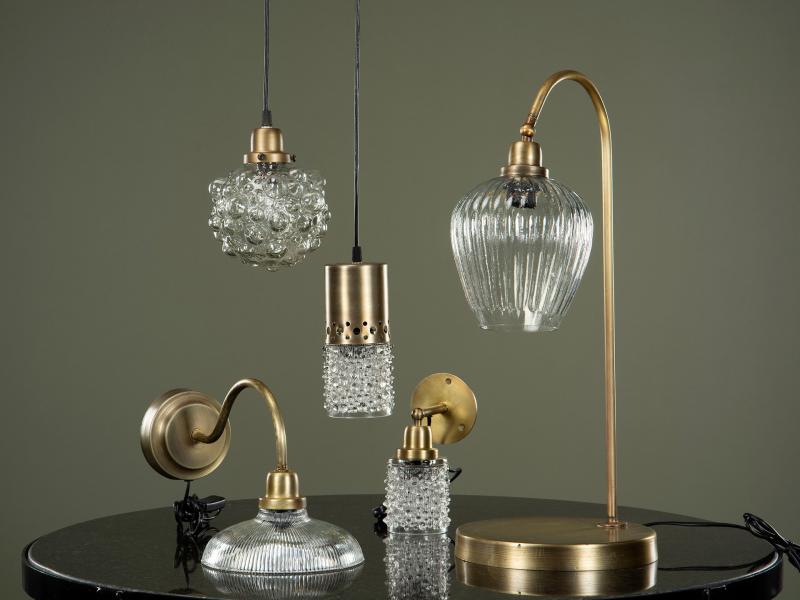 A Lot Dekoration - Vegglampe Pearl Glass 18x8,5 20cm , hemmetshjarta.no