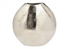 Dekorativ vase kun for tørkede blomster Metall Sølv (B/H/D) 16x16x7cm , hemmetshjarta.no