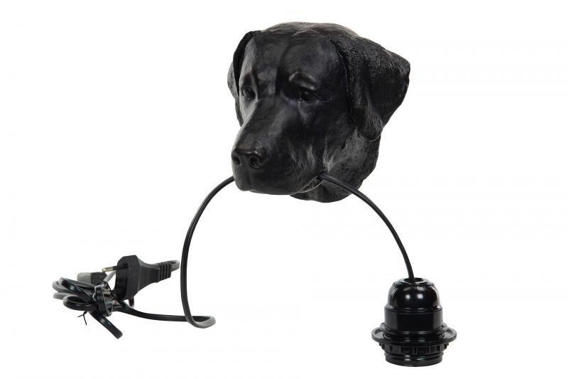 A Lot Dekoration - Vegglampe Hund Sort Brun 12x13cm , hemmetshjarta.no