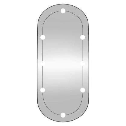 Veggspeil med LED-belysning ovalt 40x90 cm glass , hemmetshjarta.no