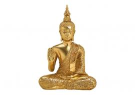 Dekorasjon Buddha gull polyresin (B/H/D) 21x31x10cm , hemmetshjarta.no