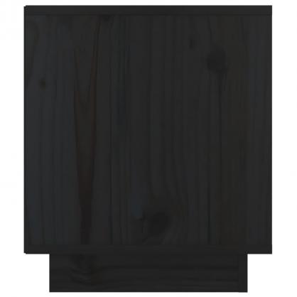 Nattbord 40x34x40 cm sort heltre furu 2 stk , hemmetshjarta.no
