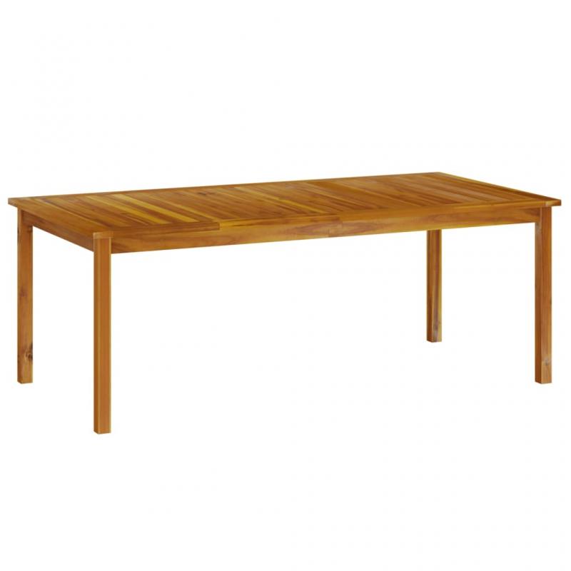 Spisebord for hage 200x100x74 cm heltre akasietre , hemmetshjarta.no
