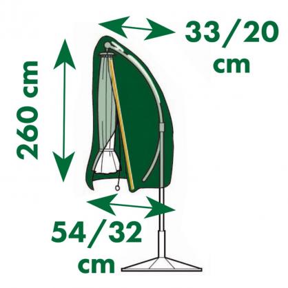 Hage Beskyttelsestrekk for hengende parasoll 54/32x260 cm , hemmetshjarta.no
