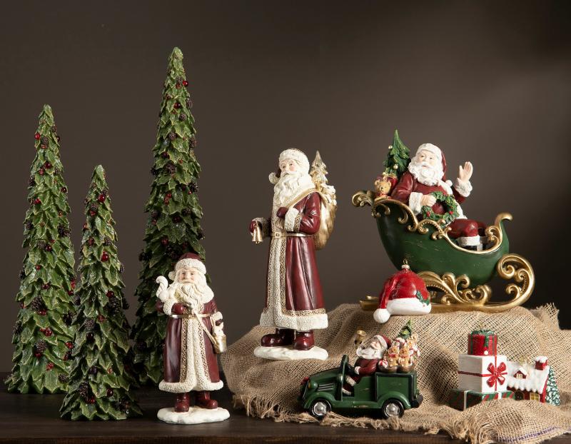 A Lot Decoration - Juledekorasjon Pynt Julenisse Liten Mix Poly 3-pack , hemmetshjarta.no
