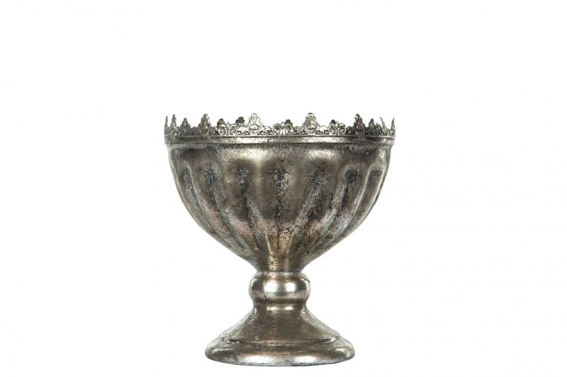 A Lot Dekoration - Blomsterpotte/krukke Pokal Antik 19 cm Antikk slv , hemmetshjarta.no