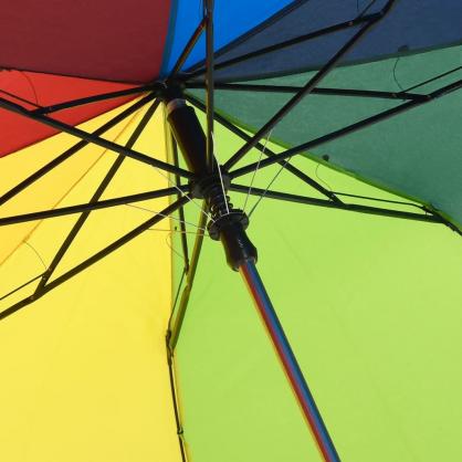Paraply automatisk sammenleggbar flerfarget 124 cm , hemmetshjarta.no