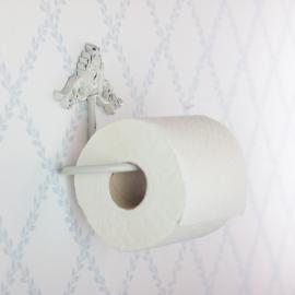 Toalettpapirholder med dekor H10 / L15 / B8 cm antikk krem , hemmetshjarta.no