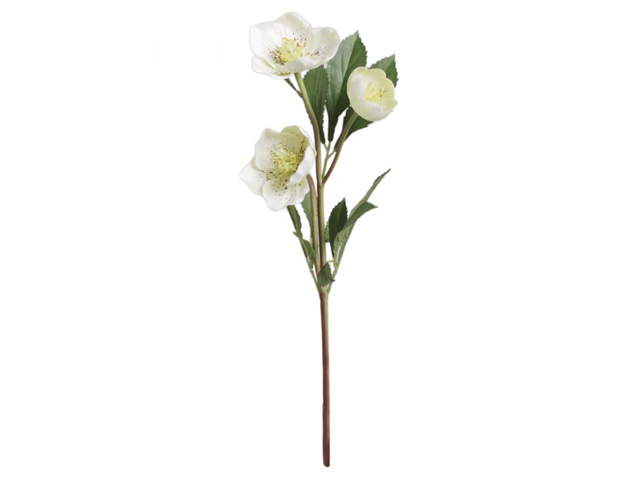 Chic Antique Fleur Julrose H39 / L11 / B9 cm hvit , hemmetshjarta.no