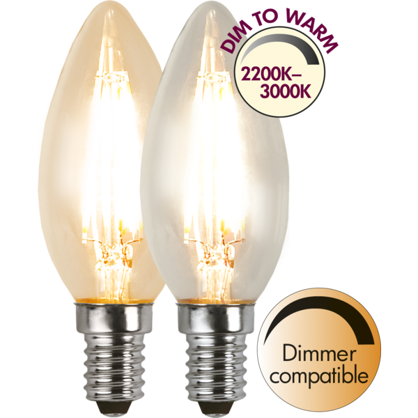 LED-Lampe E14 37 Dim To Warm lm320/30w , hemmetshjarta.no