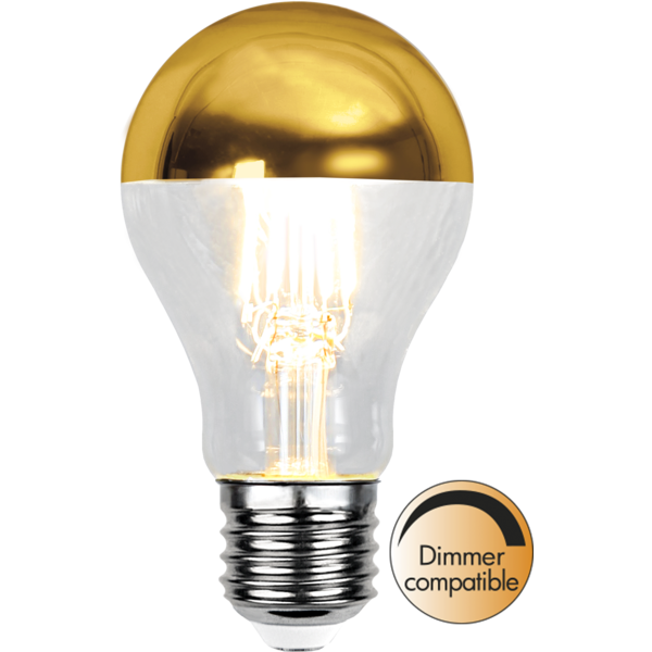 LED-Lampe E27 Top Coated 60 Dim lm350/32w Gold , hemmetshjarta.no