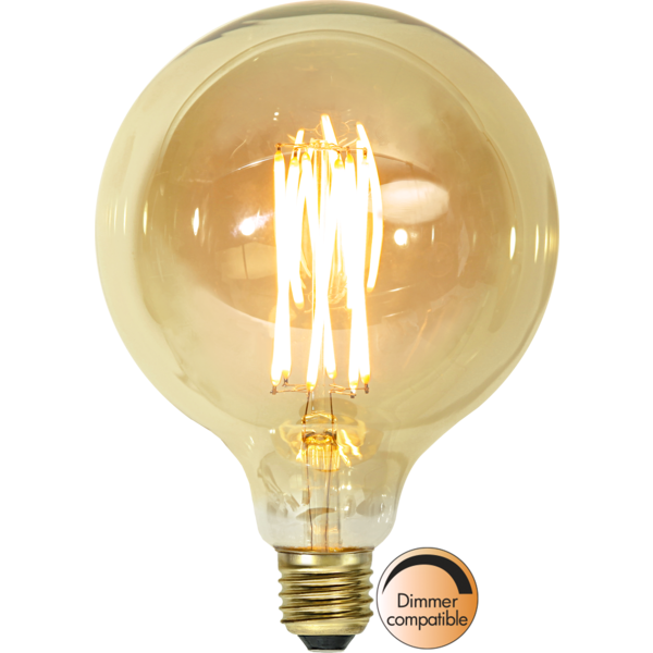 LED-Lampe E27 Vintage Gold G125 Dim , hemmetshjarta.no
