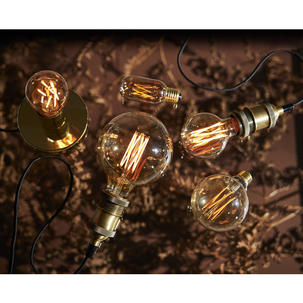 LED-Lampe E27 Vintage Gold T45 Dim , hemmetshjarta.no