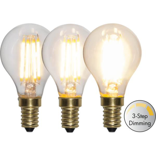 LED-Lampe E14 Soft Glow P45 Dim 3-step , hemmetshjarta.no