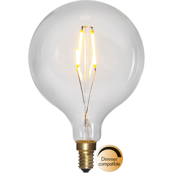 LED-Lampe E14 Soft Glow G95 Dim , hemmetshjarta.no