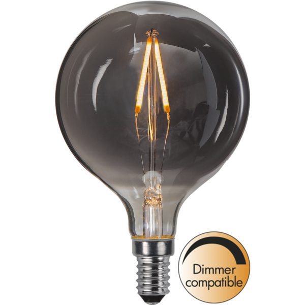 LED-Lampe E14 Decoled Smoke G80 Dim , hemmetshjarta.no
