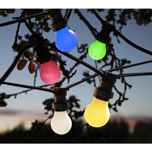 LED-Lampe E27 Outdoor Lighting A55 Opal , hemmetshjarta.no
