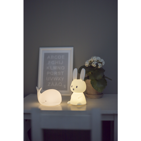 Nattlampe LED Funksjonell Kanin Hvit , hemmetshjarta.no