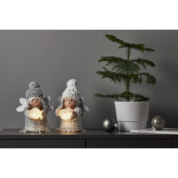 Julepynt LED Joylight Engel 20 cm Gr , hemmetshjarta.no