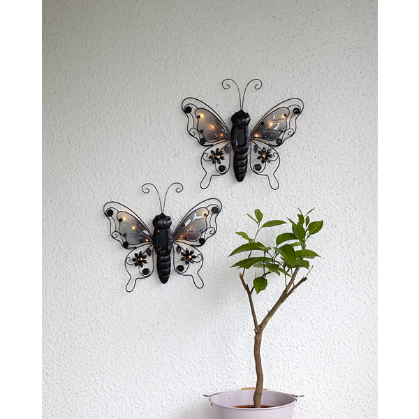 Solcelle dekorasjon Butterfly , hemmetshjarta.no
