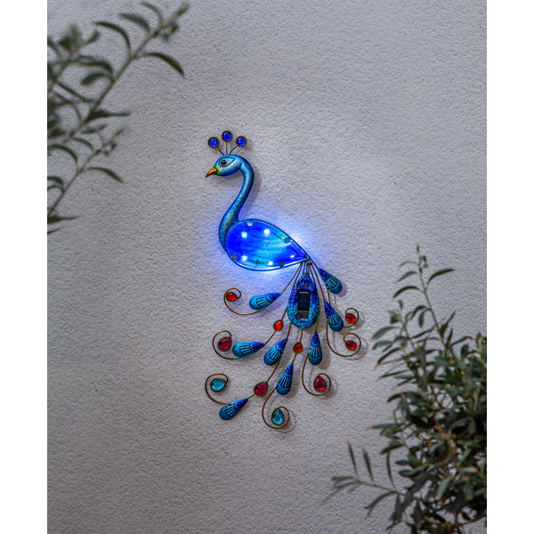 Solcelle dekorasjon Peacock , hemmetshjarta.no