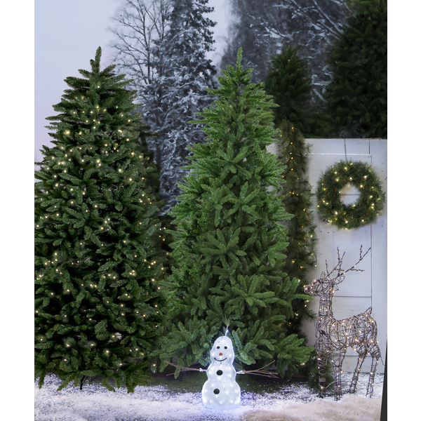 Juletre med LED Calgary EL Utendrs Varm Hvit 450 Lys 140x210cm , hemmetshjarta.no