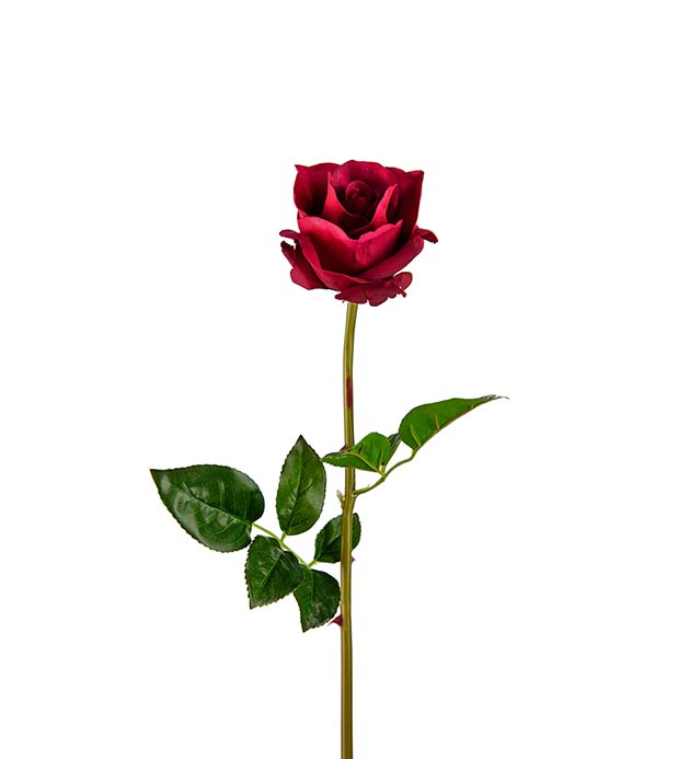 Kunstig Rose 65 cm Real Touch , hemmetshjarta.no