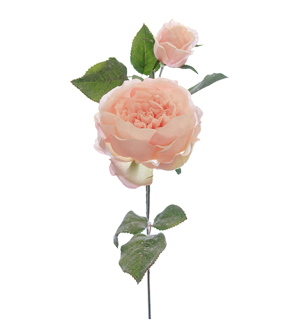 Kunstig Rose med is 60 cm , hemmetshjarta.no