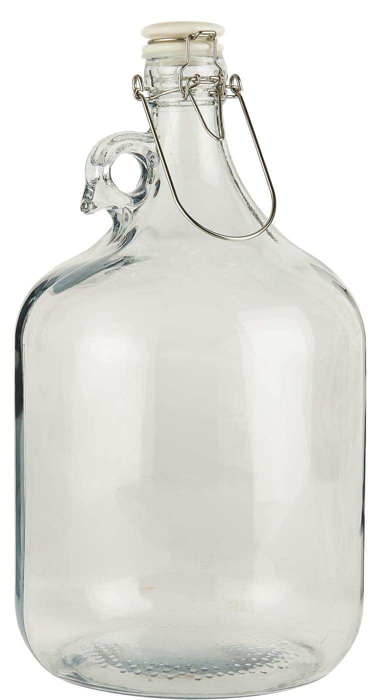 Flaske med hvitt patentlokk 4,6 ltr , hemmetshjarta.no