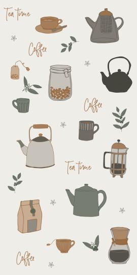 Serviett - Tea Time/Coffee , hemmetshjarta.no