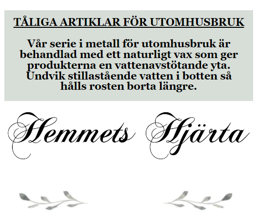 A Lot Dekoration - Blomsterpotte/krukke rett Metall 3-pack , hemmetshjarta.no