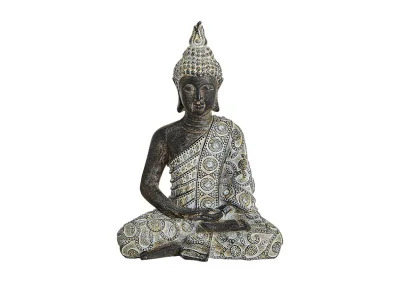 Dekorasjon Buddha gr sittende polyresin (B/H/D) 17x24x10 cm , hemmetshjarta.no