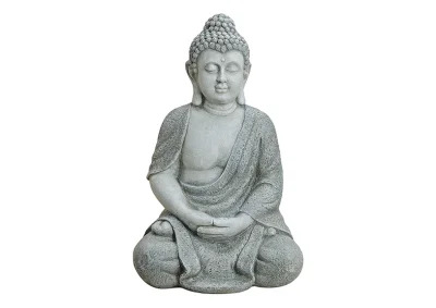 Dekorasjon Buddha XL gr sittende polyresin (B/H/D) 40x62x35 cm , hemmetshjarta.no