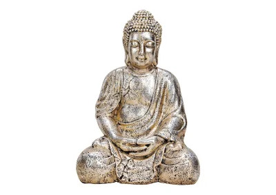Dekorasjon Buddha slv polyresin (B/H/D) 27x41x23cm , hemmetshjarta.no