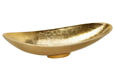 Dekorativ Skl Metall Gull (B/H/D) 30x6x13cm , hemmetshjarta.no