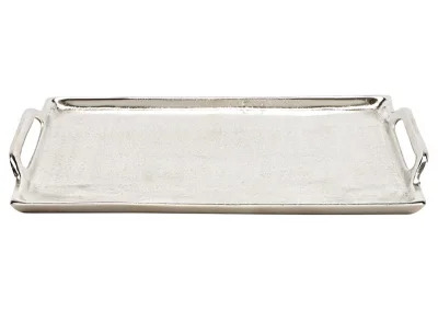 Dekorativt brett med slvhndtak i metall (B/H/D) 36x3x21cm , hemmetshjarta.no