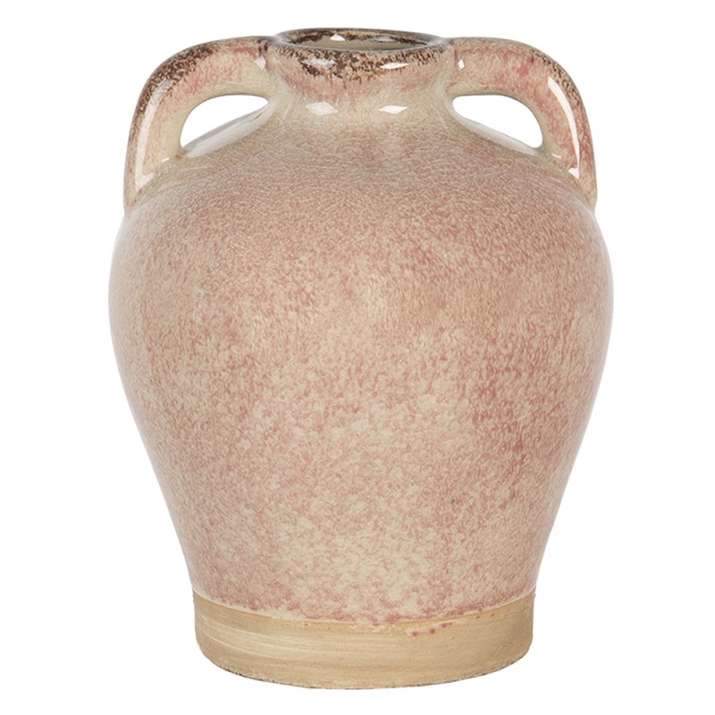 Dekorativ Vase  16x20 Cm Rosa Keramikk Rund , hemmetshjarta.no